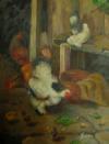 Картина "Птичий дворик" - ANTIK.BYZ: антиквариат, серебро, фарфор, часы